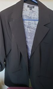 Torrid black blazer runched sleeve